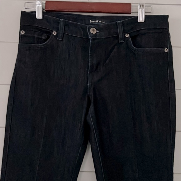 David Kahn Size 28 Dark Wash Ankle Crop Straight Slim - Picture 4 of 15